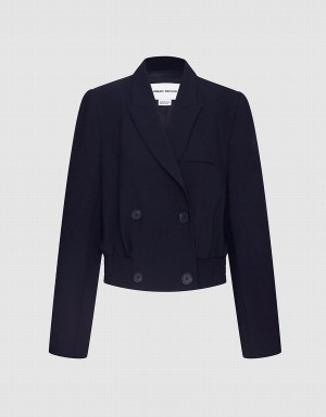 Blazer Urban Revivo Double Breasted Femme Noir | XGZ9331NN