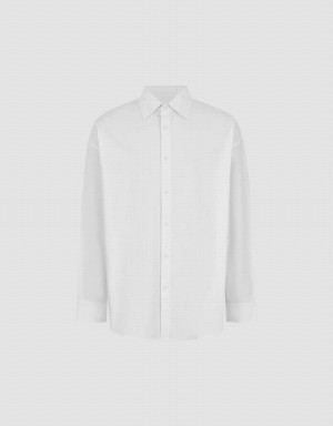 Chemises Urban Revivo Button Up Loose Homme Blanche | OKD3597BA