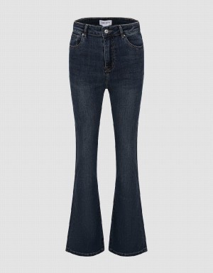 Jean Urban Revivo Flare Femme Bleu | JDI9025PK