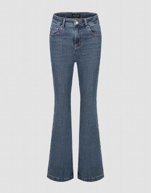 Jean Urban Revivo Flare Femme Bleu | NIH9216UE