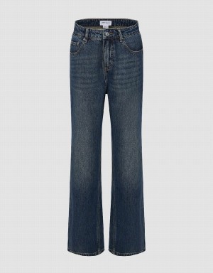 Jean Urban Revivo Larges-Leg Femme Bleu | MPZ8868NW