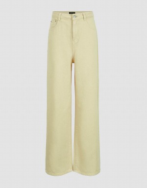 Jean Urban Revivo Larges-Leg Femme Jaune | HIO4470ON