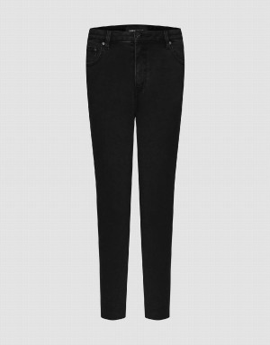 Jean Urban Revivo Raw Hem Mince Femme Noir | AVQ8839QO