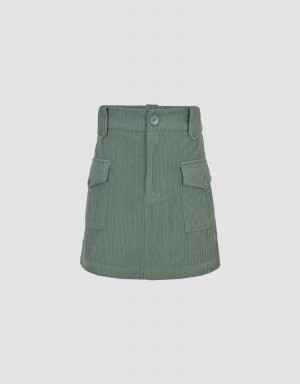 Jupes Urban Revivo A-Line With Flap Pockets Femme Vert | DXS3161VC