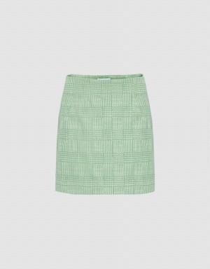 Jupes Urban Revivo Plaid Pattern Mini Femme Vert | ICL10034FW