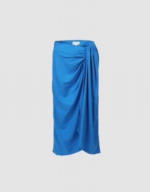 Jupes Urban Revivo Wrapped Style Femme Bleu | ZLR3434SV