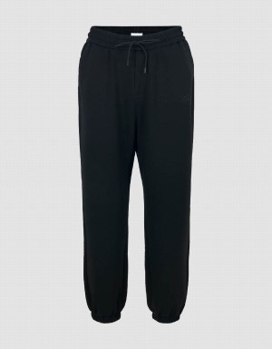 Pantalon Urban Revivo Drawstring Taille Tricoté Jogger Homme Noir | QAC2467FM