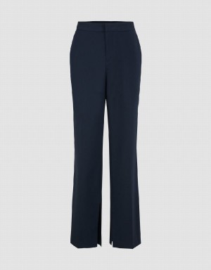 Pantalon Urban Revivo Droit Femme Bleu | UDJ9822DL