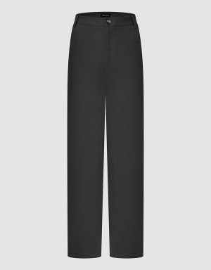 Pantalon Urban Revivo Droit Femme Grise | QUC4075TT