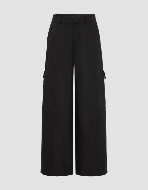 Pantalon Urban Revivo Loose Carrot Fit Femme Noir | CMD7422LE