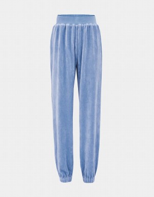 Pantalon Urban Revivo Minimalist Joggers Femme Bleu | MLX3475XR