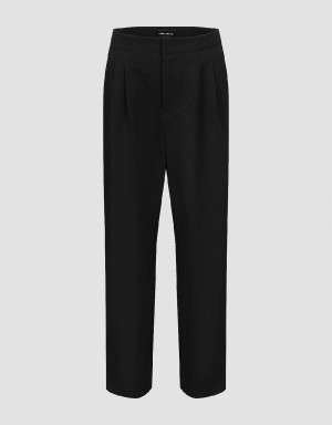 Pantalon Urban Revivo Tailored Carrot Fit Femme Noir | PCN8671UO