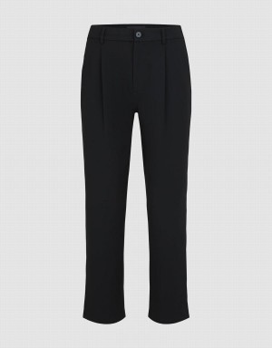 Pantalon Urban Revivo Tailored Carrot Fit Homme Noir | ILM5689KO