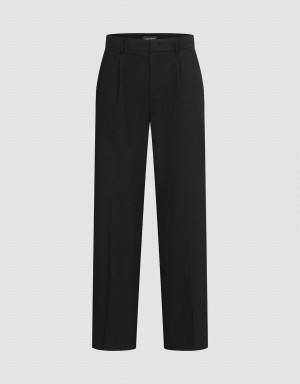 Pantalon Urban Revivo Tailored Carrot Fit Homme Noir | NEQ5535QO