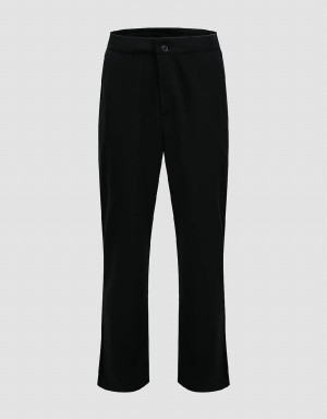 Pantalon Urban Revivo Tricoté Carrot Fit Homme Noir | DUI4741TQ