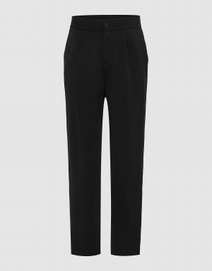 Pantalon Urban Revivo Tricoté Carrot Fit Homme Noir | YID9699PS