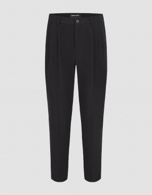 Pantalon Urban Revivo Tricoté Carrot Fit Homme Noir | SBZ52IO