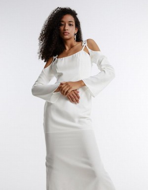 Peignoir Urban Revivo Cold Shoulder Femme Blanche | NPM578HY