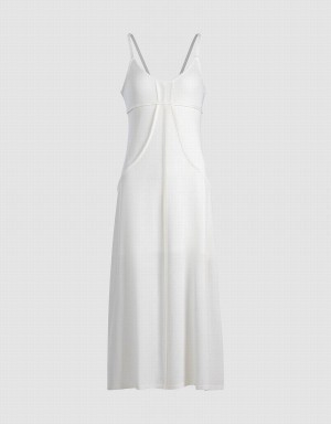 Peignoir Urban Revivo Plain Tricoté Cami Femme Blanche | GMH4580QE