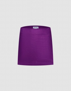 Short Urban Revivo Basic Skort Femme Violette | SSM3789HW