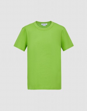 T Shirts Urban Revivo Basic Crew Neck Femme Vert Clair | SHX7945VG