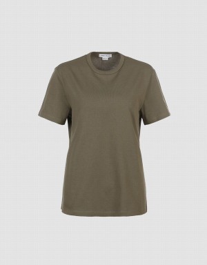 T Shirts Urban Revivo Basic Regular Femme Vert | LTE6530DW