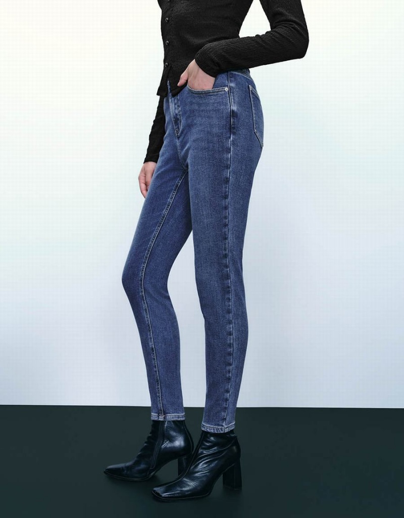 Jean Urban Revivo Mince Femme Bleu | IDC789VK