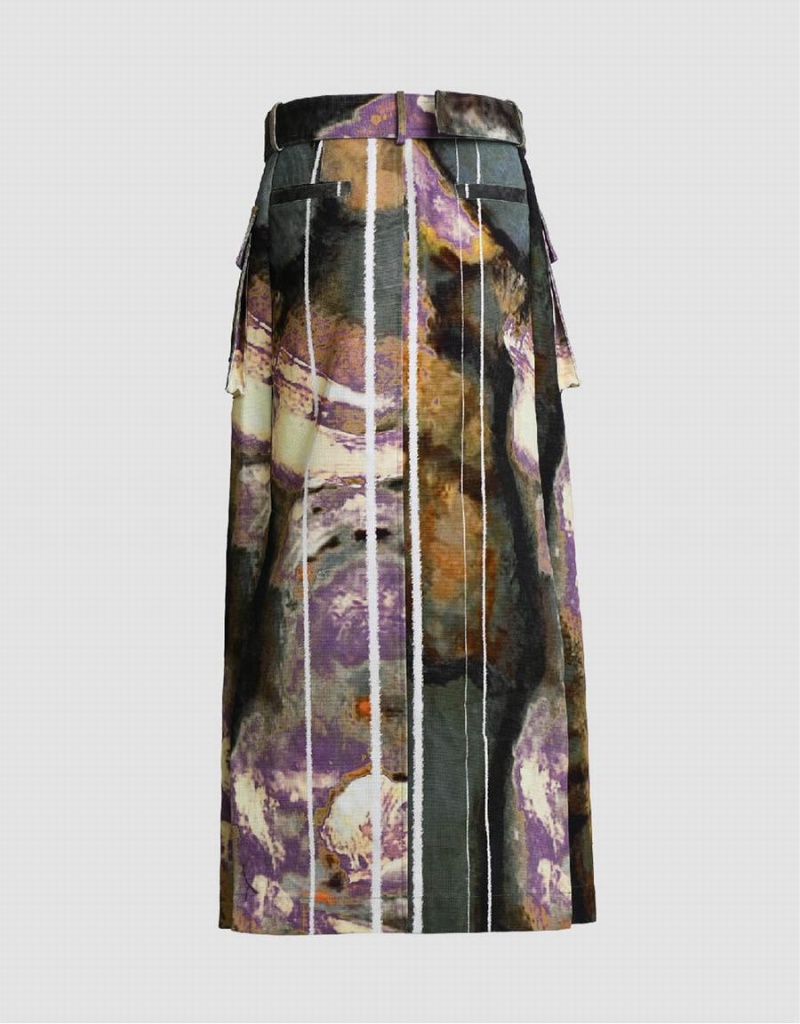 Jupes Urban Revivo Maxi Printed Droit Femme Multicolore | GZX3034UG