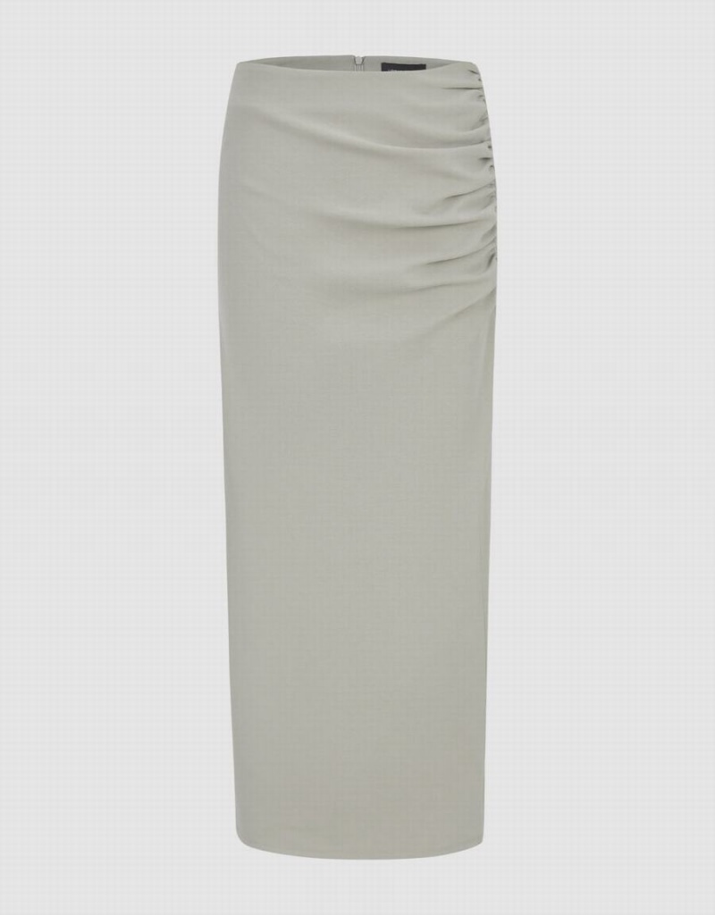 Jupes Urban Revivo Wrapped Maxi Femme Kaki | ICX4764ME