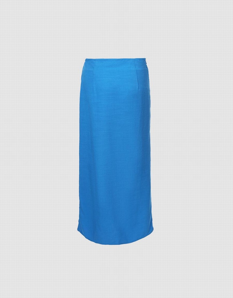 Jupes Urban Revivo Wrapped Style Femme Bleu | ZLR3434SV