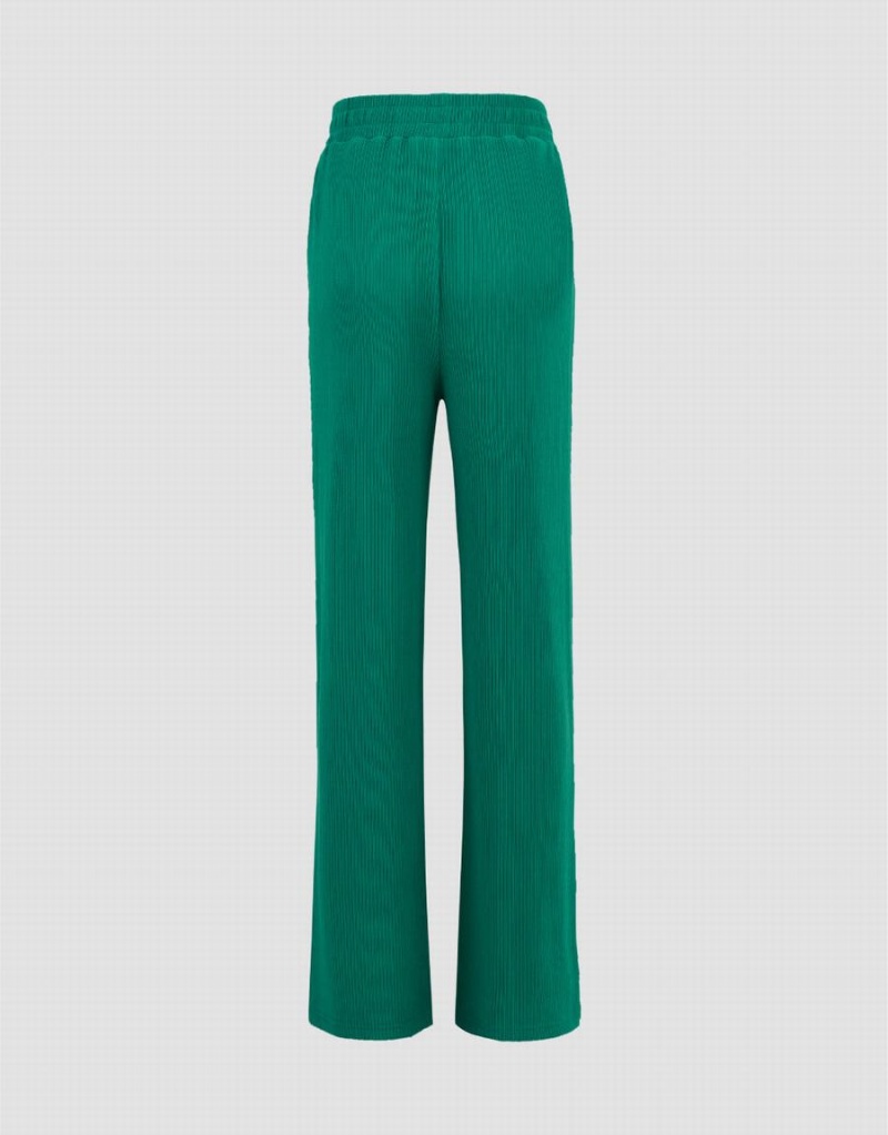 Pantalon Urban Revivo Elastic Taille Droit Femme Vert | IMG5097AD