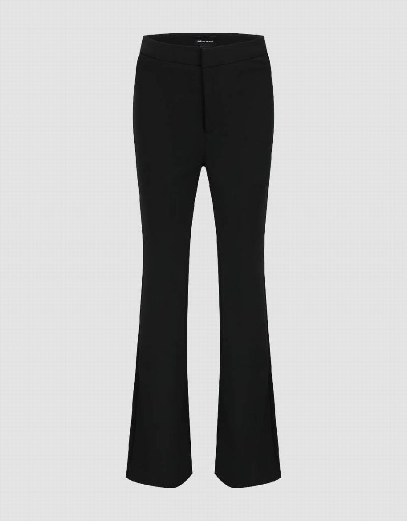 Pantalon Urban Revivo Mince Flare Femme Noir | SFK6636YS