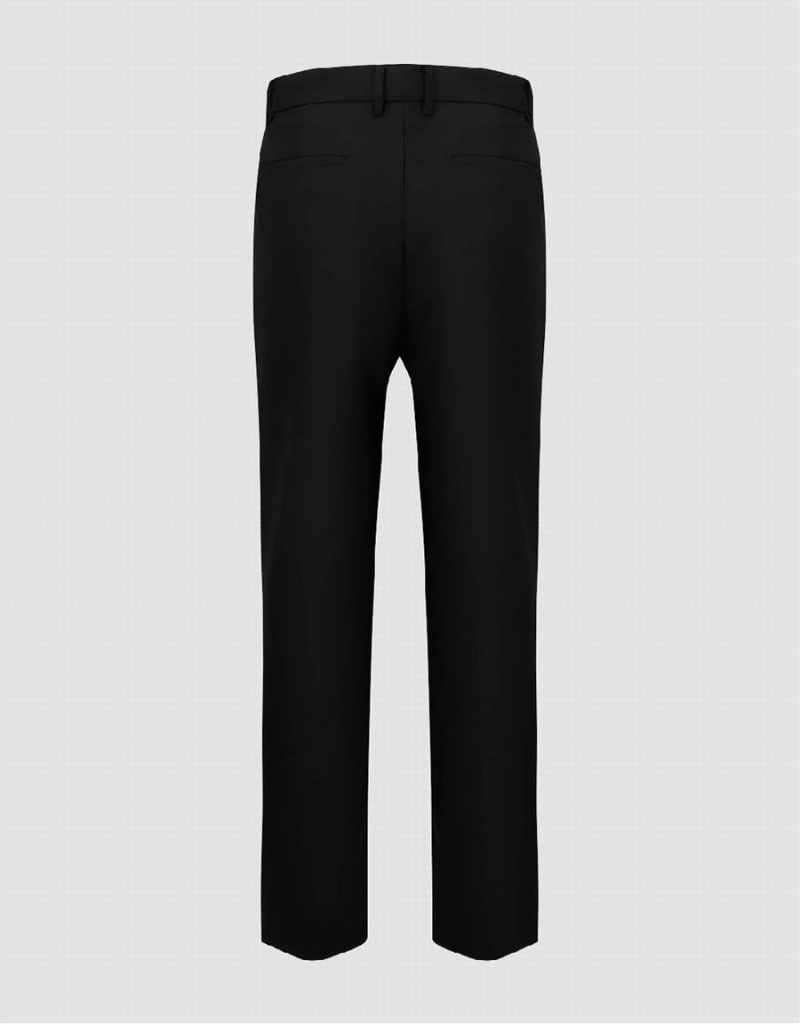 Pantalon Urban Revivo Tailored Mince Homme Noir | OTI2588TL