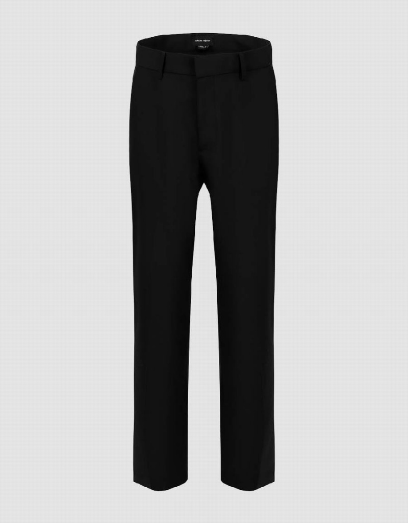 Pantalon Urban Revivo Tailored Mince Homme Noir | OTI2588TL