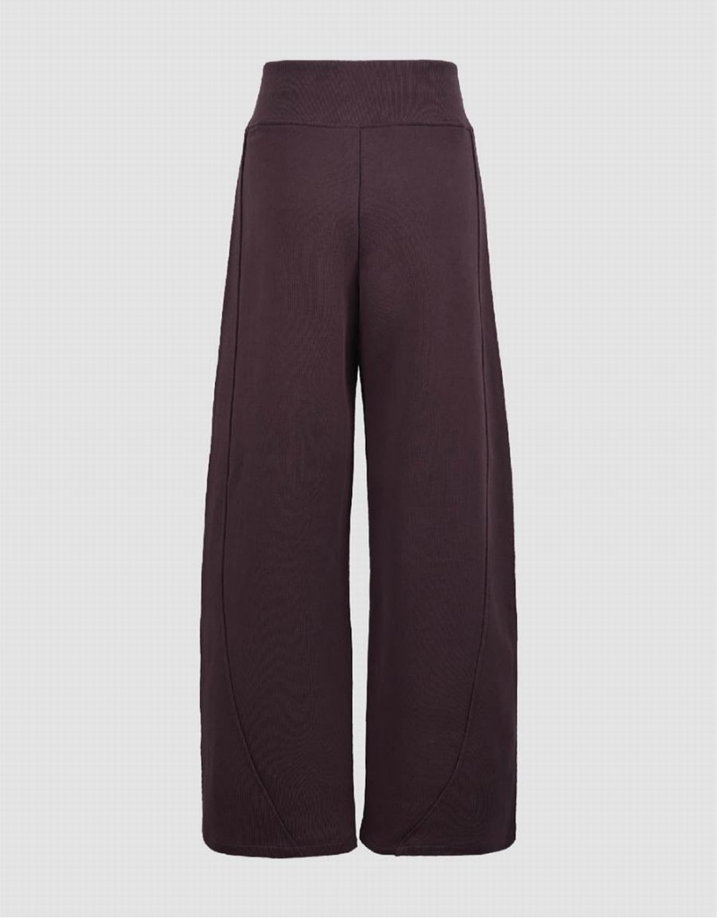 Pantalon Urban Revivo Tricoté Larges-Leg Femme Violette | OWG5194KV