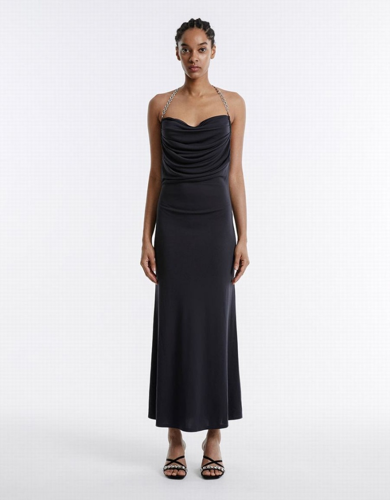 Peignoir Urban Revivo Backless Maxi Femme Grise | RBP5619EJ