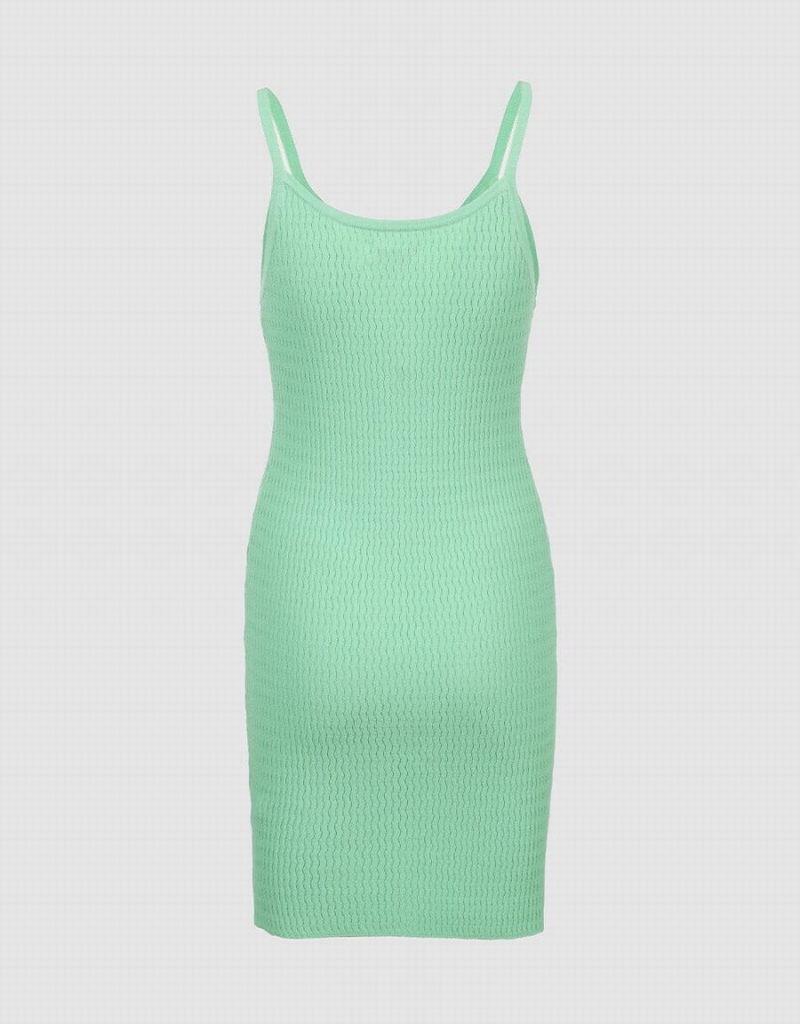 Peignoir Urban Revivo Button Front Nervuré Knit Cami Femme Vert | VYX8630JX