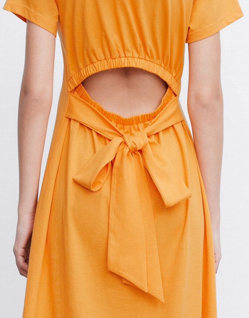 Peignoir Urban Revivo Cut Out Back Midi Femme Orange | ELE5286DG