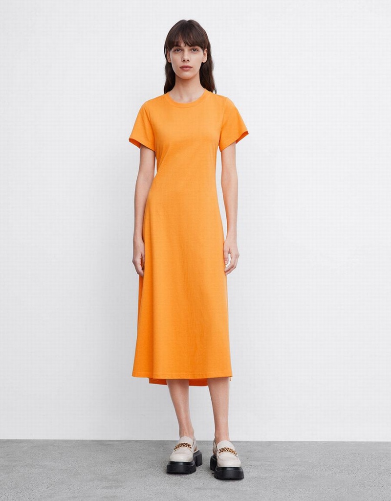 Peignoir Urban Revivo Cut Out Back Midi Femme Orange | ELE5286DG