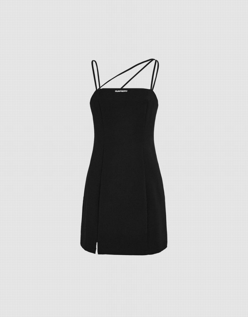 Peignoir Urban Revivo Minimalistic Cami Mini Femme Noir | QVZ2627XW