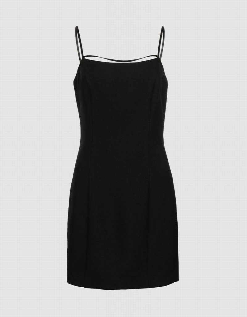 Peignoir Urban Revivo Plain Mini Cami Femme Noir | OFQ8584GM