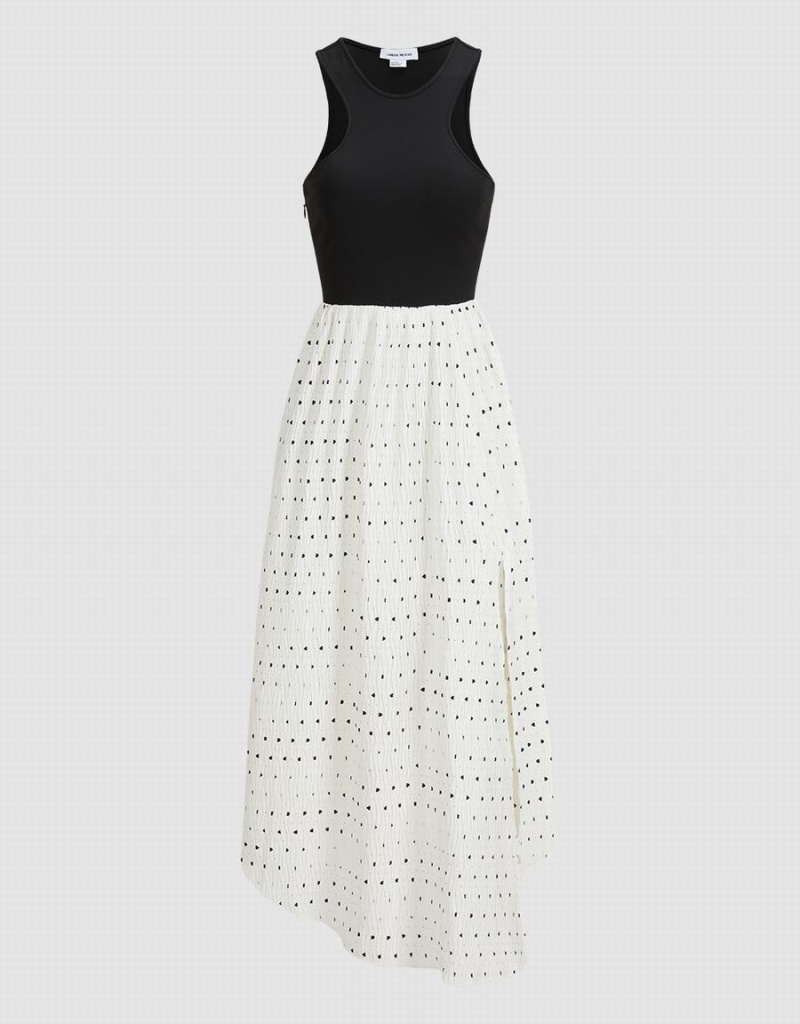 Peignoir Urban Revivo Polka Dot Halter Femme Blanche | VDH7713UD