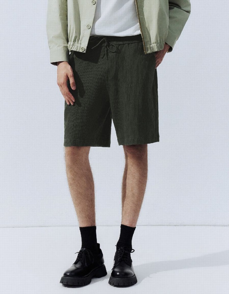 Short Urban Revivo Loose Homme Vert | FME7678RE