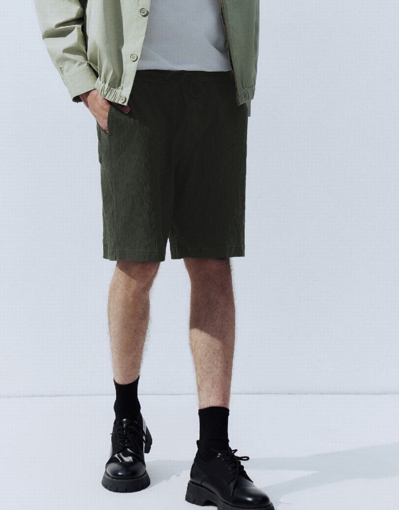 Short Urban Revivo Loose Homme Vert | FME7678RE