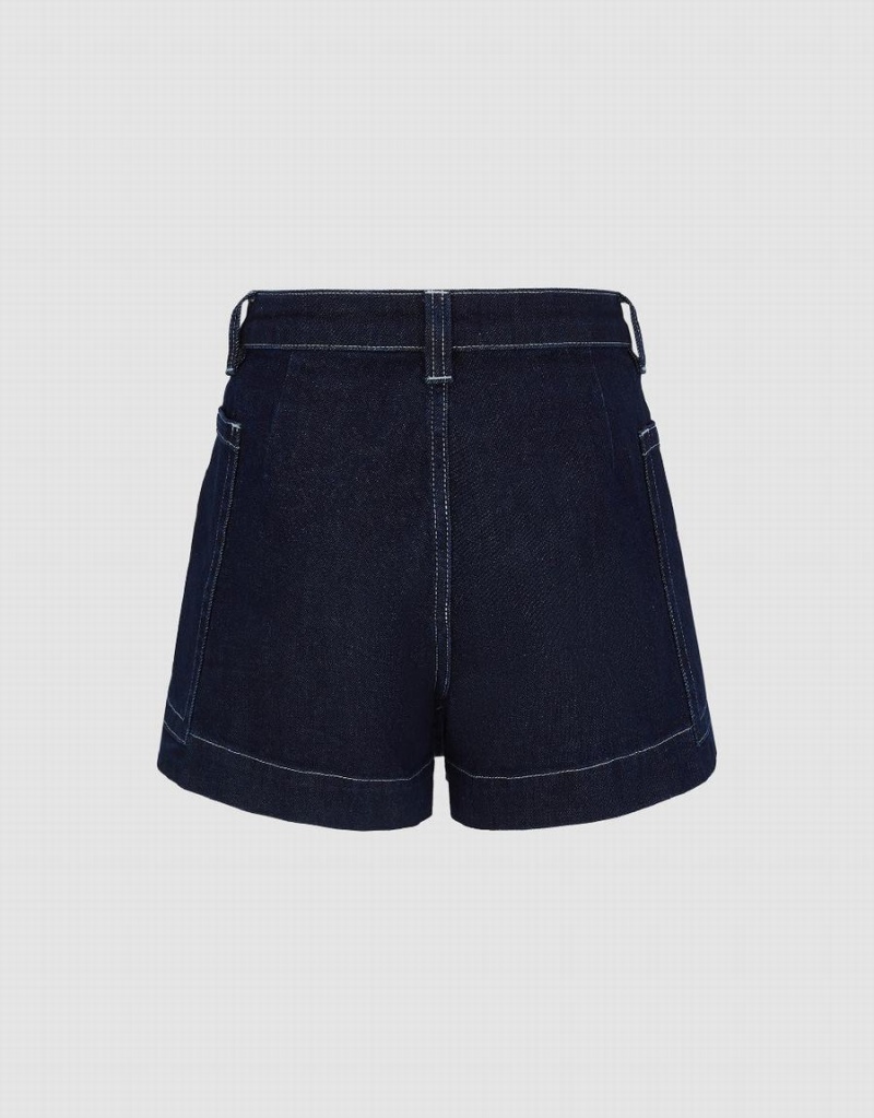 Short Urban Revivo Urban Denim Femme Bleu | GVD785SL