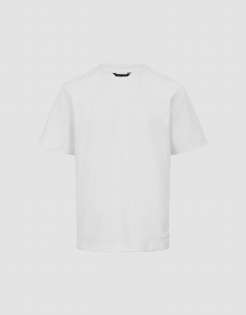 T Shirts Urban Revivo Crew Neck Droit Homme Blanche | OAK825VR