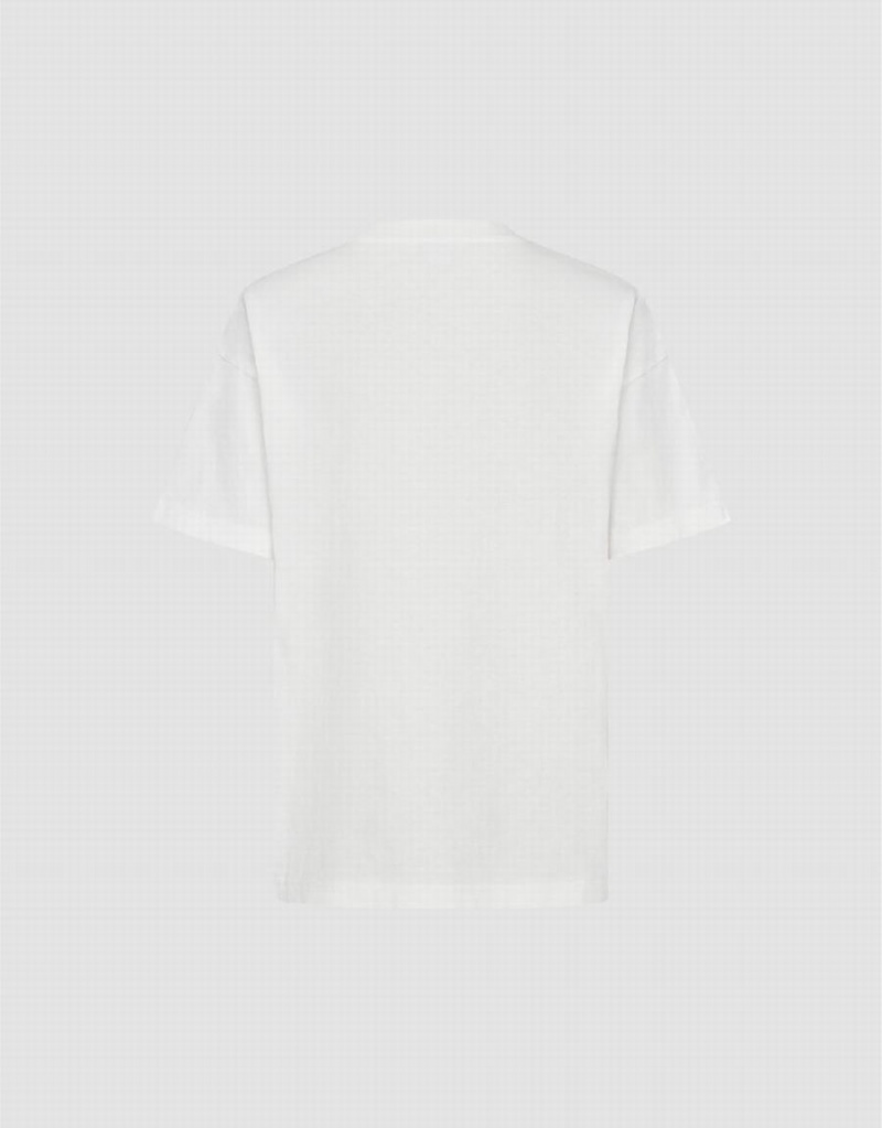 T Shirts Urban Revivo Pocket Patched Crew Neck Homme Blanche | SMQ9521FY